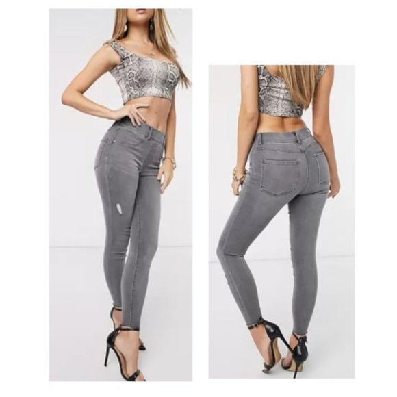 SPANX Denim - Spanx Slim Built In Shaping Panel Distressed Jeans